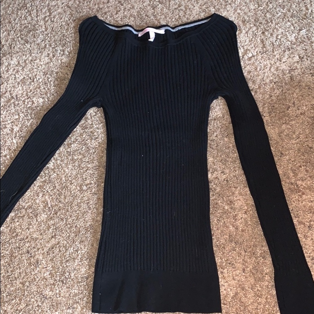 Stretchy Victoria secret black long sleeve top